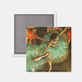 Ballerina Dance Groene Danser Edger Degas Schilder Magneet (Voorkant / Achterkant)