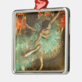 Ballerina Dance Groene Danser Edger Degas Schilder Metalen Ornament (Links)