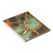 Ballerina Dance Groene Danser Edger Degas Schilder Notitieblok (Schuin)