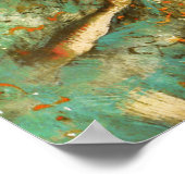 Ballerina Dance Groene Danser Edger Degas Schilder Poster (Hoek)