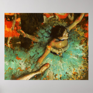 Ballerina Dance Groene Danser Edger Degas Schilder Poster