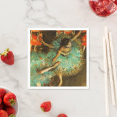 Ballerina Dance Groene Danser Edger Degas Schilder Servet (Insitu)