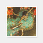 Ballerina Dance Groene Danser Edger Degas Schilder Servet (Voorkant)