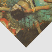 Ballerina Dance Groene Danser Edger Degas Schilder Tissuepapier (Detail)