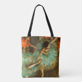Ballerina Dance Groene Danser Edger Degas Schilder Tote Bag (Achterkant)