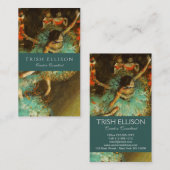 Ballerina Dance Groene Danser Edger Degas Schilder Visitekaartje (Voorkant / Achterkant)