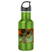 Ballerina Dance Groene Danser Edger Degas Schilder Waterfles (Voorkant)