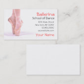 Ballerina Dance Instructor Visitekaartje (Voorkant / Achterkant)