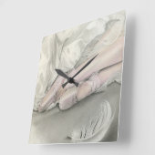 Ballerina Dance of the Swan-klok Vierkante Klok (Hoek)