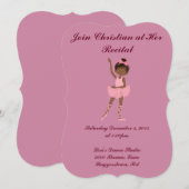 Ballerina Dance, overweging van Little Girl Kaart (Voorkant / Achterkant)