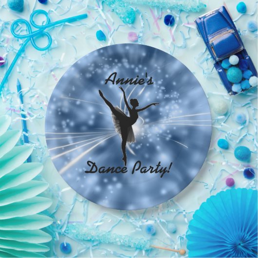 Ballerina Dance Party Paper Borden Papieren Bordje (Feest)