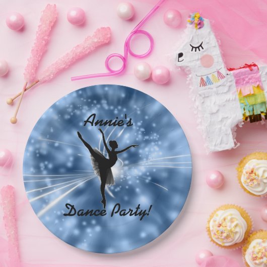Ballerina Dance Party Paper Borden Papieren Bordje (Feest)