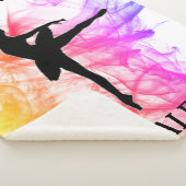 Ballerina Dance Pastel Waterverf Sherpa Deken (3/4)