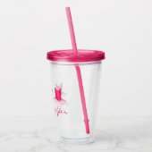 Ballerina Dance Pink Ballet Tutu Toe Shoes Acryl Drinkbeker (Links)