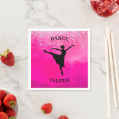 Ballerina Dance Pink Ombre Sparkle Servet (Insitu)