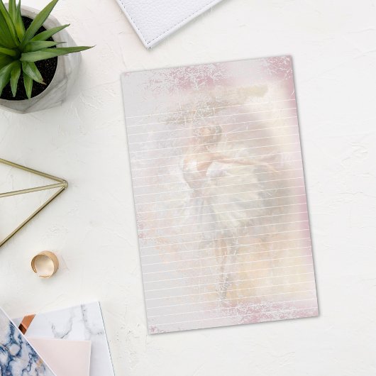 Ballerina Dance Pose Wit Lined Briefpapier