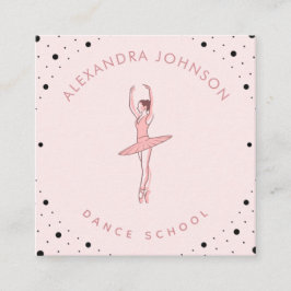 Ballerina Dance School Studio Sociale Media Vierkante Visitekaartje
