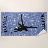 Ballerina Dance Strandlaken met naam (Voorkant)