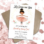 Ballerina Dance Twirl 1e verjaardag Meisje Roze Kaart<br><div class="desc">Schattigee waterverf Ballet Ballerina Verjaardag waterverf kunstwerk. Kinderballerina verjaardagsthema. Gemakkelijk te personaliseren. Ook beschikbaar als digitale download!</div>