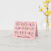 Ballerina Dance Verjaardag Kaart (Gele Bloem)