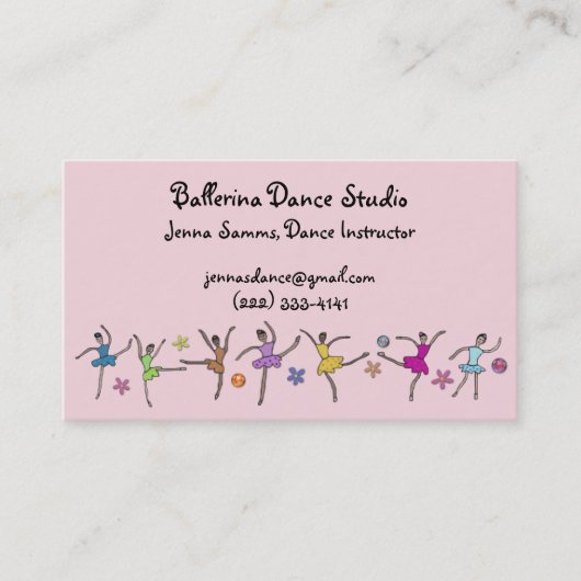 Ballerina Dance Visitekaartjes (Voorkant)