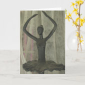 Ballerina Dancer All Occasions Kaart (Gele Bloem)