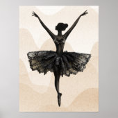 Ballerina Dancer Ballet Fine Art Poster (Voorkant)