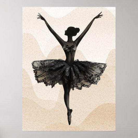 Ballerina Dancer Ballet Fine Art Poster (Voorkant)