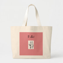 Ballerina Dancer Ballet Shoes Canvas tas