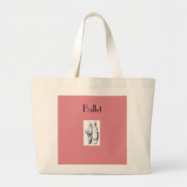 Ballerina Dancer Ballet Shoes Canvas tas