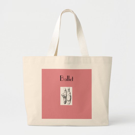 Ballerina Dancer Ballet Shoes Canvas tas (Voorkant)