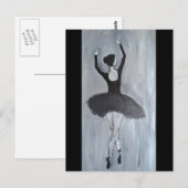 BALLERINA DANCER BRIEFKAART (Voorkant / Achterkant)
