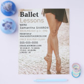 Ballerina Dancer, Dance Lesson Adverteren Flyer (Enkel)