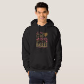 Ballerina Dancer Dit meisje houdt van ballet Hoodie (Voorkant volledig)