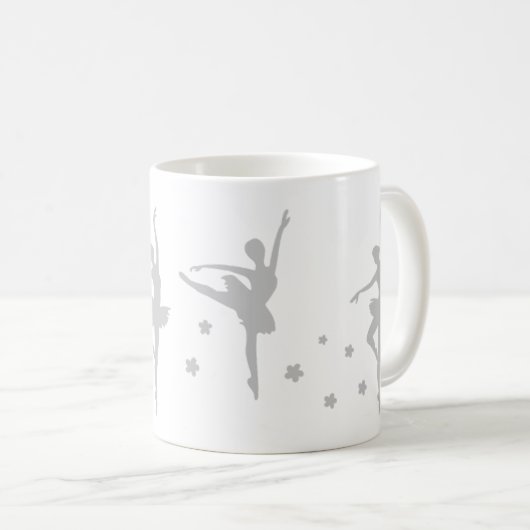 Ballerina Dancer Gift Mok | Overweging verjaardag (Voorkant rechts)