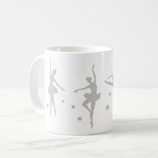 Ballerina Dancer Gift Mok | Overweging verjaardag (Voorkant links)