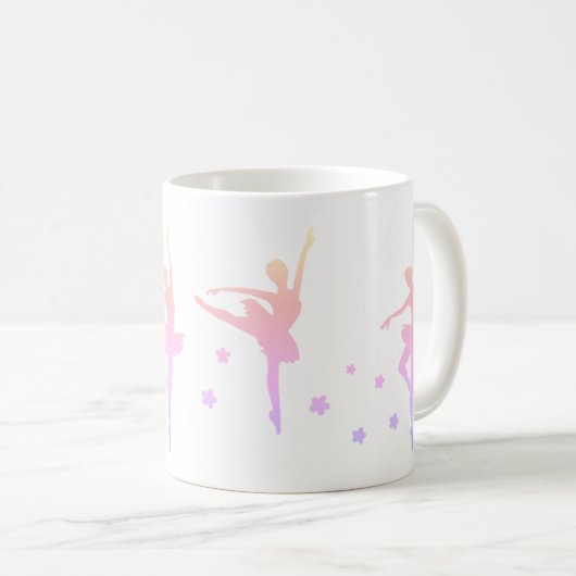 Ballerina Dancer Gift Mok | Overweging verjaardag (Voorkant rechts)
