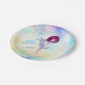 Ballerina Dancer "Happy Birthday" Borden Papieren Bordje (Gekanteld)