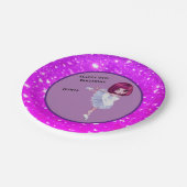 Ballerina Dancer "Happy Birthday" Borden Papieren Bordje (Gekanteld)