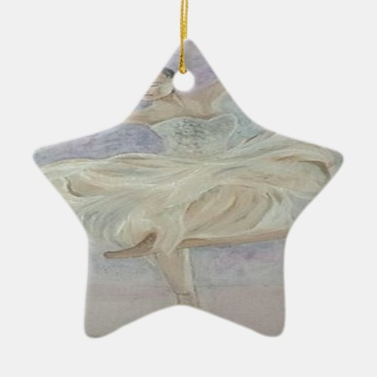 Ballerina Dancer Keramisch Ornament (Voorkant)