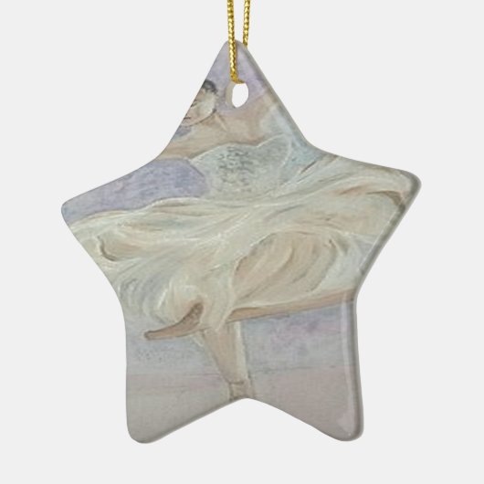 Ballerina Dancer Keramisch Ornament (Links)