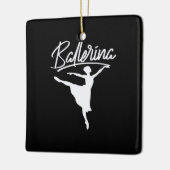 Ballerina Dancer Keramisch Ornament (Links)