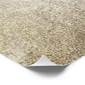 Ballerina Dancer Metallic Grijs Foxier Glitter Gou Poster (Hoek)