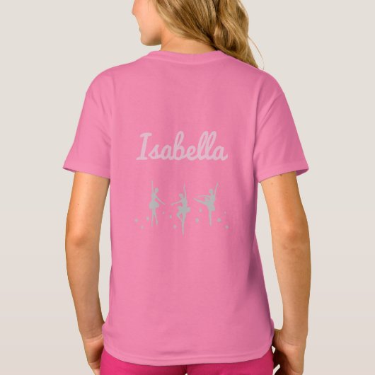 Ballerina Dancer Name Tshirt | Overweging verjaard (Achterkant)