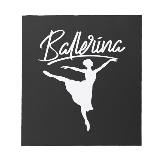 Ballerina Dancer Notitieblok (Voorkant)