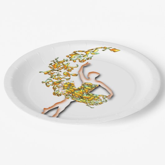 Ballerina Dancer Papieren Bordje (Gekanteld)