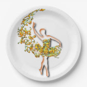 Ballerina Dancer Papieren Bordje (Voorkant)