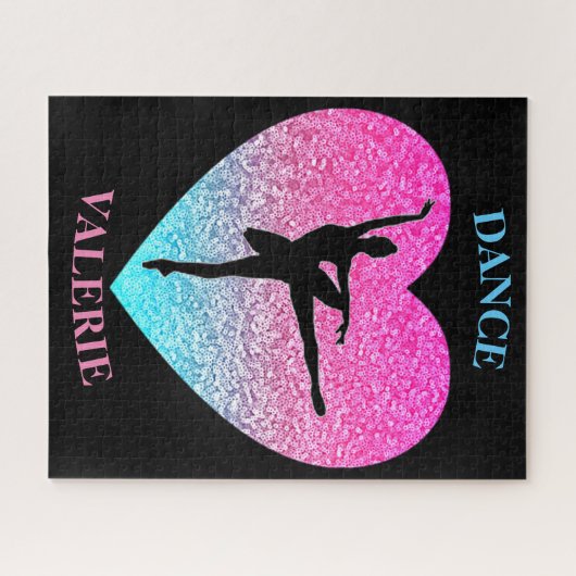 Ballerina Dancer Persoonlijk Legpuzzel (Horizontaal)
