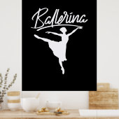 Ballerina Dancer Poster (Keuken)