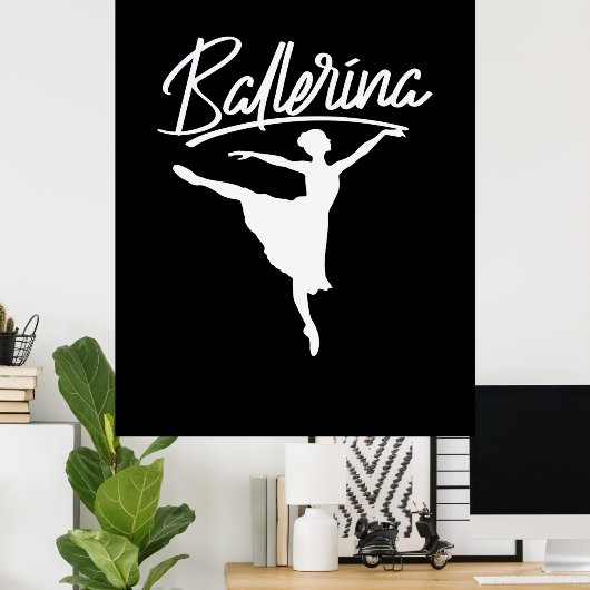 Ballerina Dancer Poster (Thuiskantoor)